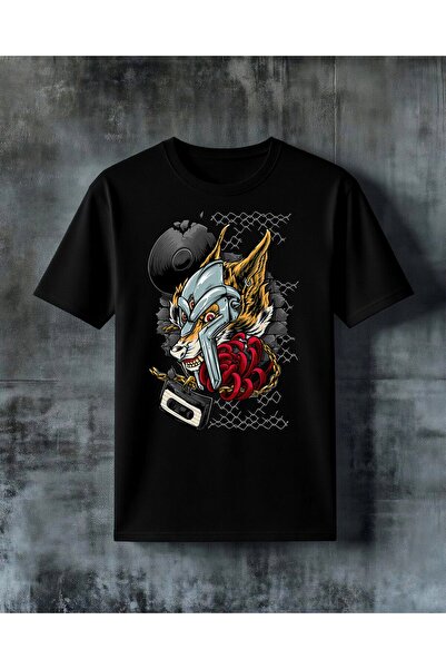 COMVİCHO Hip Hop Graffiti Printed Oversize T-Shirt
