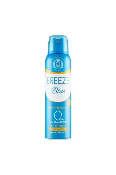 Breeze Set of 3 x Deodorant Spray Blue 150 ml