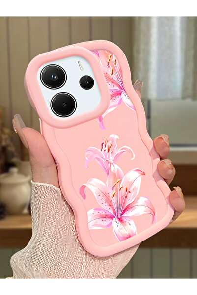 ucuc Redmi Note 14 4G Uyumlu Pembe Silikon Kılıf Kamera Korumalı Darbe Emici ...