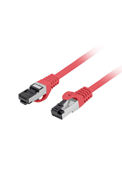 Lanberg Cablu patch S/FTP cat.8.1 5m LSZH CU testat Fluke roșu