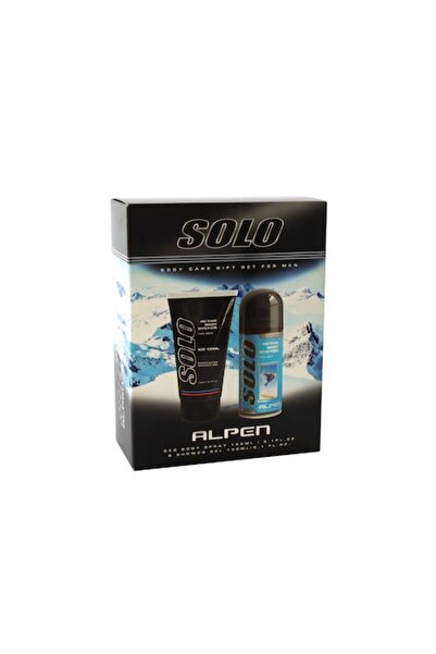 Solo Set Alpen pentru bărbați, Deodorant 150ml și Gel de duș 150ml