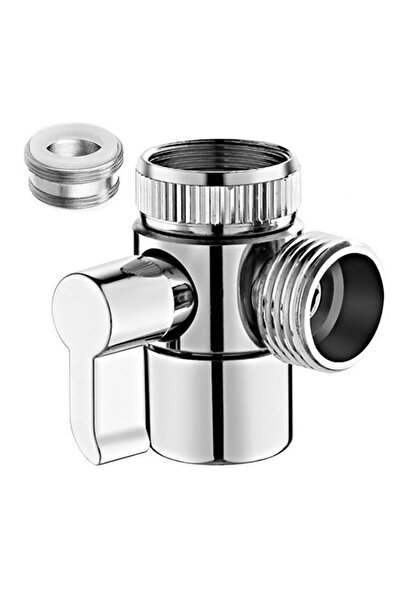 Choice Sliver Shower Diverter Valve 3 Way Kitchen Tap Diverter Brass Sink Fau...