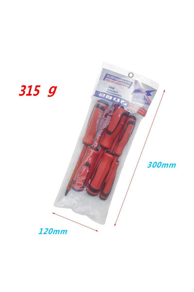 Choice Red Insulated Screwdrivers High Hardness Chrome Vanadium Steel Cross S...