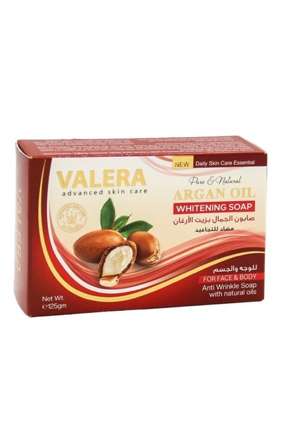 Valera صابون تفتيح البشرة بزيت الأرغان للوجه والجسم 125 جرام