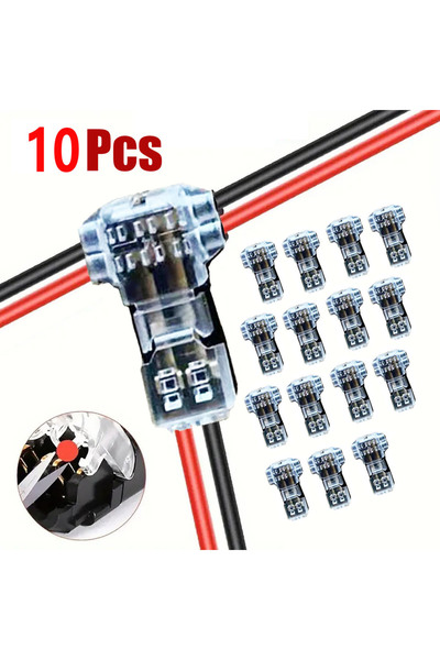 Choice1 10pcs 5/10/20PCS Wire Cable Snap In T2 Connector No-solder No-peel Qu...