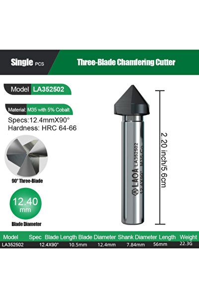 Choice3 Round 12.4MM High Performance M35 Cobalt Roughing Endmill Drill Bit F...
