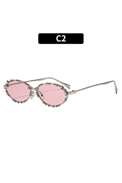 Choice C2 New Luxury Diamond Sunglasses Men Women Luxury oval Rhinestone Sun ...