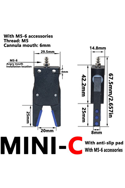 Choice MINI-C Glue pad Robot Arm Clamp Pneumatic Gripper with Sensor Switch N...