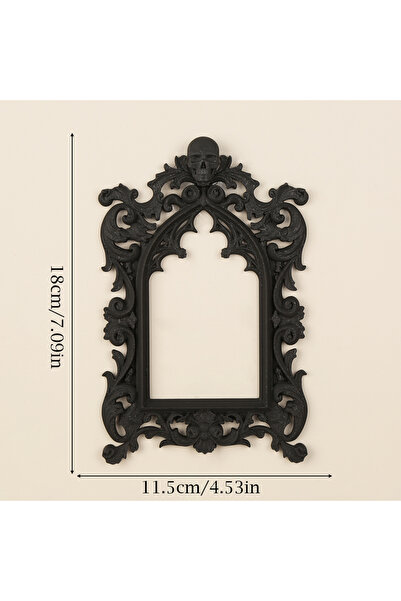 Choice black Cross-Border Gothic Style Skull Carved Wall Decor Frame For Dark...