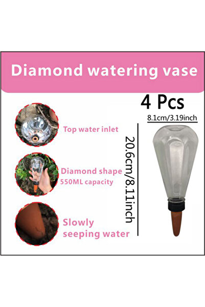 Choice 4 Pcs 4Pcs Indoor Plant Watering Automatic Self Watering Garden Watere...