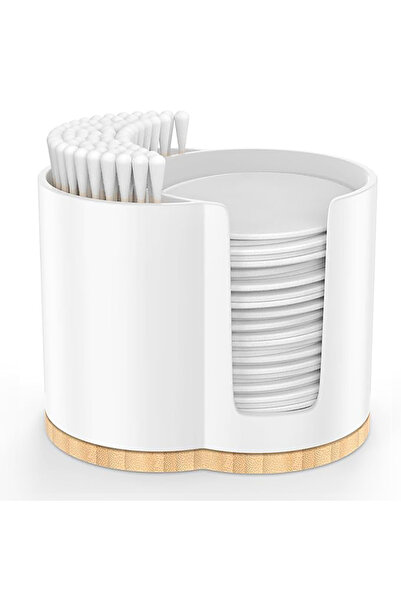 Choice1 WHITE 2-Slot Cotton Swab Ball Qtip Holder Bathroom Organizer Accessor...