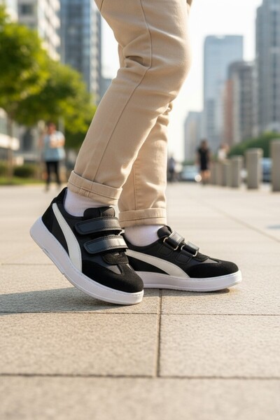 Tekiner Genuine Leather Orthopedic Velcro Children's Sports Shoes