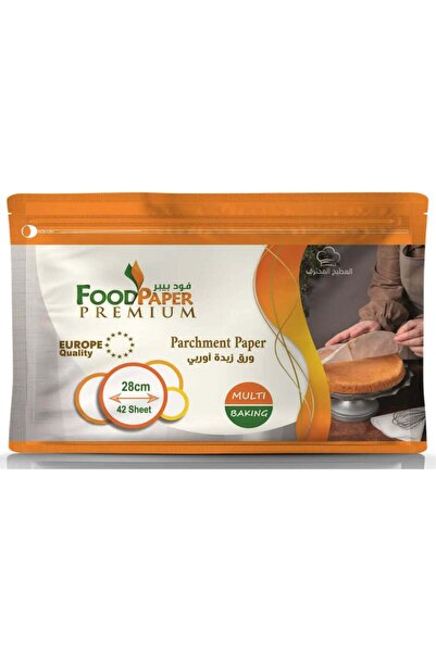 Food Paper European Baking Paper Round 28 cm - 42 Sheets | Pack of 2 | Premium