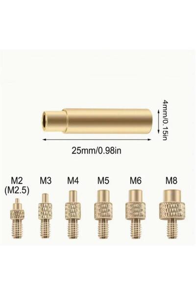 Choice 7pcs NEW 7/9/10Pcs Heat Insert Nut Iron Tip M2 M3 M4 M5 M6 M8 Brass Th...