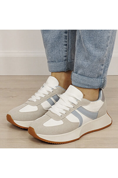 SOFILINE Adidași de damă bej/albastru cu talpă groasă 9013 M2