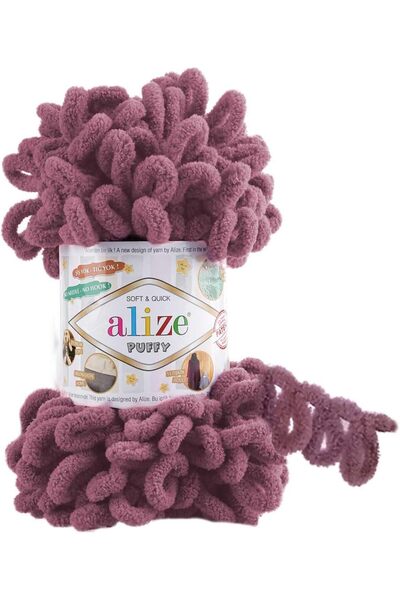 qitafaltabiea Alize Puffy 28 Soft Hand Knitting Yarn – 100% Micropolyester Pr...