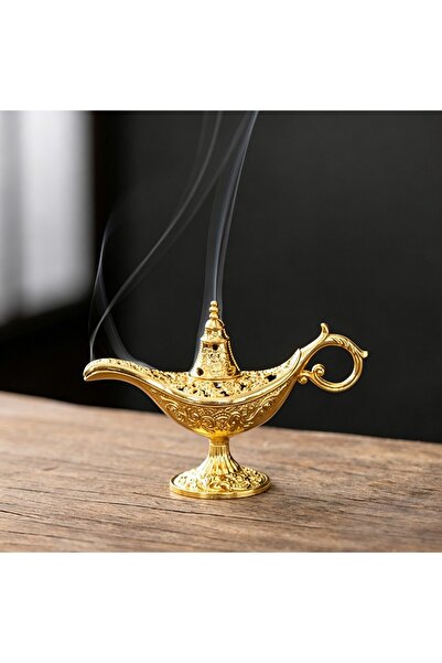 Choice Gold Durable Antique Style Incense Burner Air Purification Metal Aroma...