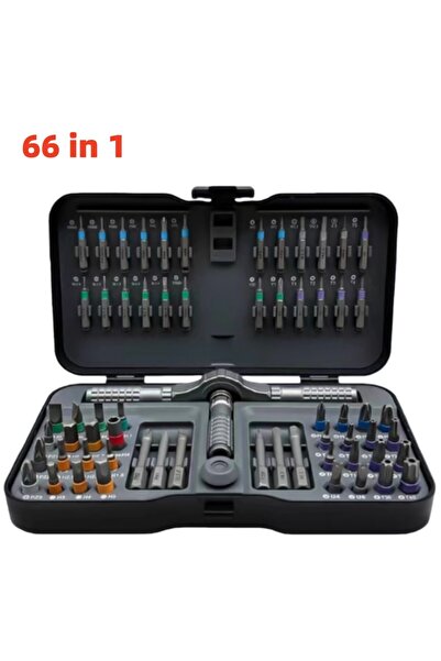 Choice 66PCS 66 in 1 Ratchet Screwdriver Set with Detachable Handle, 6.2° Rat...