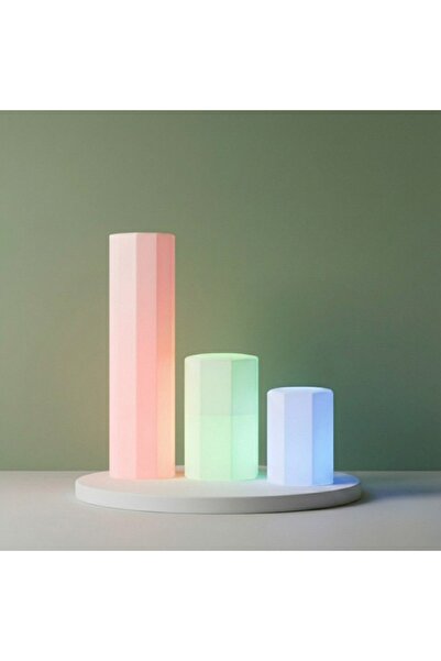 MYASEM STORE RGB Stand Set 3 Piece Octagonal Display Stand LLDPE Waterproof D...