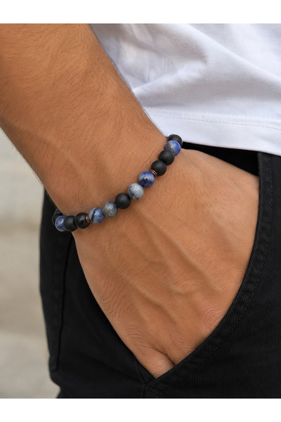 Girift Vintage Destiny Men's Natural Stone Bracelet