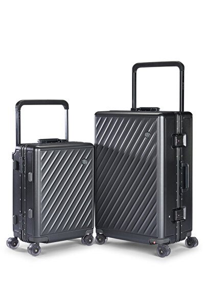 LİMRA Luxury Travel Luggage Set 2 Pieces Durable Pc Material Double Wheels 27...