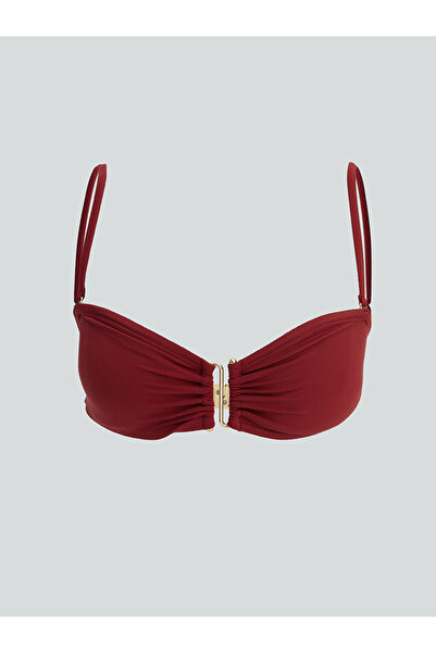 LC Waikiki Cc Collection’dan LCW DREAM Bordo Çıkarılabilir Pedli Kadın Bikini...