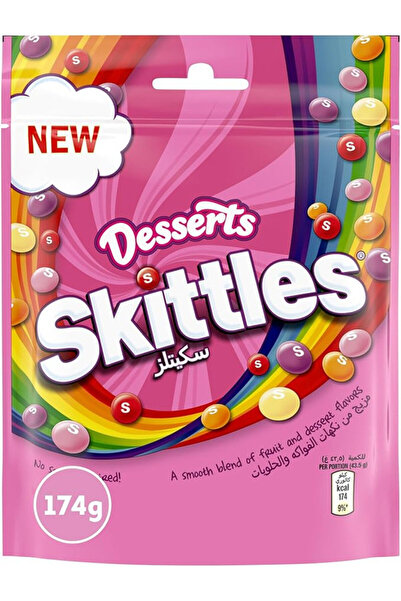 Skittles Skettles Desserts Style 174g, Pack of 56pcs