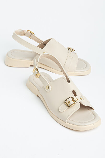 Hale Shoes Women's Buckle Ankle Strap Sandals 2 cm Heel