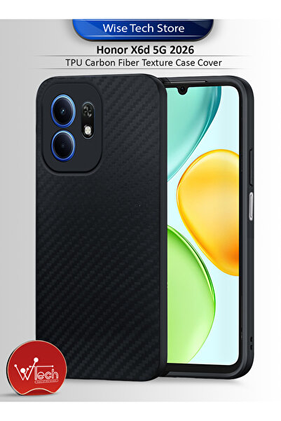 Wtech Honor X6d 5G 2026 TPU Carbon Fiber Texture Case Cover