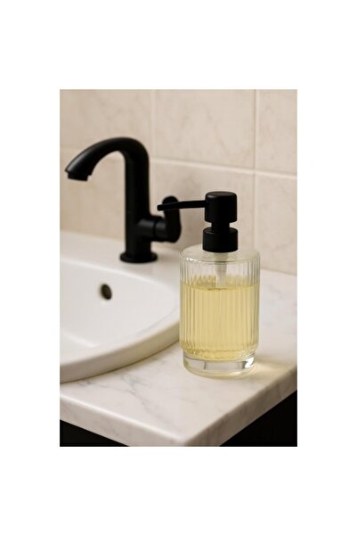 Genel Markalar Cam Şeffaf Sıvı Sabunluk 200 ml Banyo Lavabo