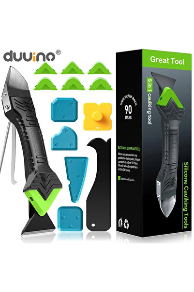 Choice green 6 in 1 13 pcs Silicone Remover Sealant Smooth Scraper Caulk Fini...