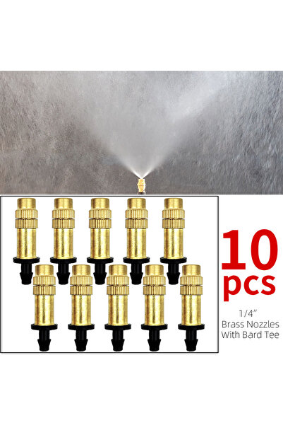 Choice6 B-10PCS 5M-30M Outdoor Misting Cooling System Garden Irrigation Water...
