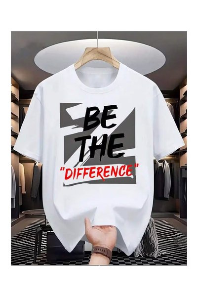 LOTS MODA Difference Printed Unisex Oversize T-Shirt