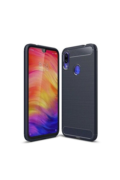 OEM Θήκη Σιλικόνης Carbon TPU Fiber Brushed Xiaomi Redmi 7 Μπλε
