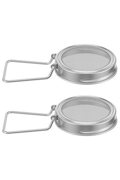 Choice silver 2 pieces 2Pcs/Set Seed Sprouting Lids 304 Stainless Steel Filte...