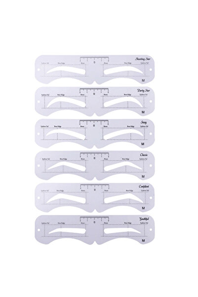 Choice1 M The New Fixed PVC Eyebrow Shaper Template Can Be Reused With High-q...