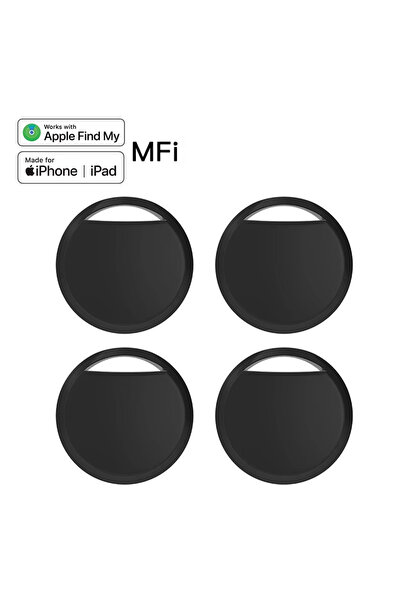 Choice1 black-4pack 1/4 Pack Smart Tag for Find My – Bluetooth Item Tracker w...