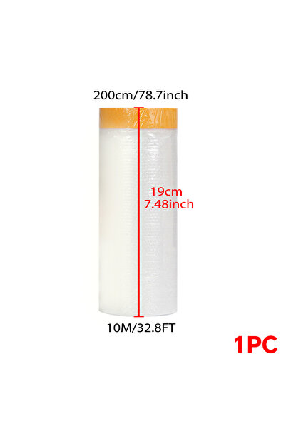 Choice5 200cmx10m Plastic Drop Cloth Plastic Sheeting ,Waterproof Protective ...