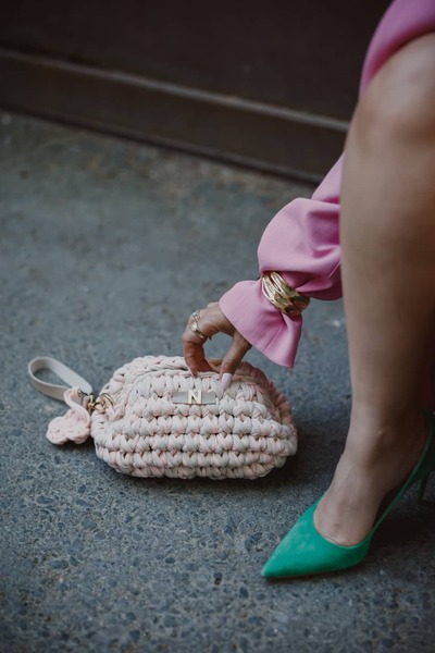 ATELİER TUĞBA ÇNT001 El Örgüsü Clutch & Makyaj Çantası