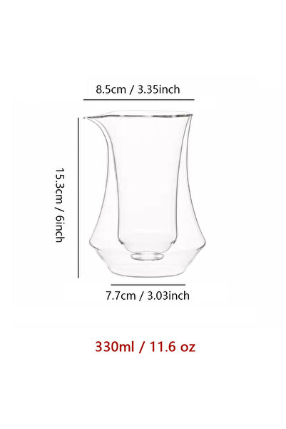 Choice 1pcs YWDL 300ml Double-layer Glass Coffee Sharing Pot Transparent Hang...