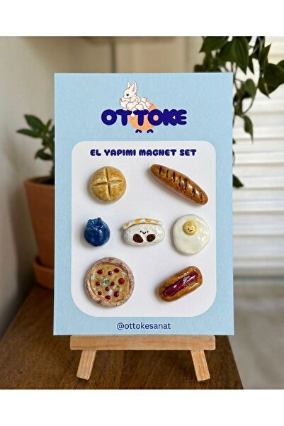 OTTOKE SANAT Seramik El Yapımı Magnet SET