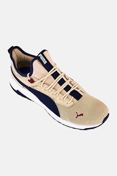 Puma حذاء رياضي رجالي Stride Exero برباط، لون بيج