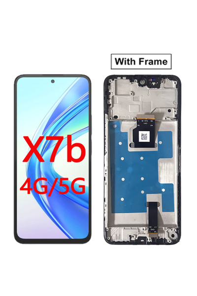 Choice شاشة عرض جديدة X7b مع إطار لهاتف Honor X7 X7a X7b، شاشة LCD تعمل باللم...