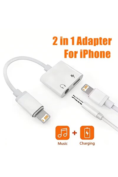 Choice محول شحن وصوت 2 في 1 لنظام iOS ومنفذ 3.5 ملم، متوافق مع هواتف آيفون X ...