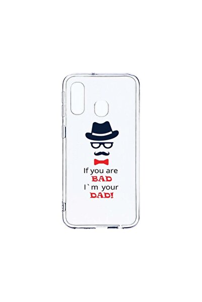 bestcase Διαφανής Θήκη Σιλικόνης 2MM, Συμβατή με Samsung Galaxy A40, Bad Dad,...