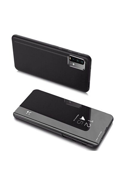 OEM Clear View Cover Xiaomi Poco M3 Μαύρο