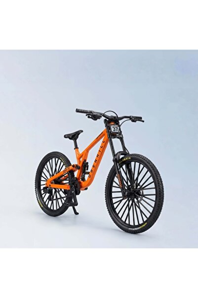 Choice orange 1:8 Scale Alloy Mountain Bike Model, Dual Shock Absorbers & Rem...