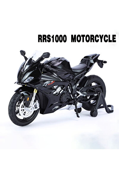 Choice نموذج دراجة نارية RRS1000 باللون الأسود بمقياس 1:12، سيارة لعبة معدنية...