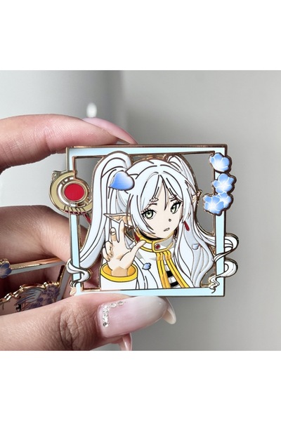 Choice3 5 Elegant Elf Maiden Enamel Brooches Cute Elf Girl Lapel Pins Badge O...