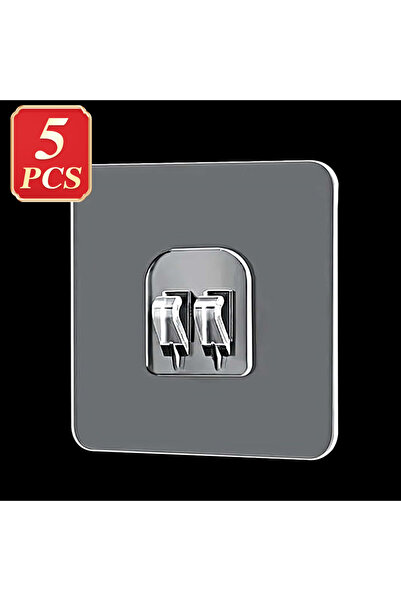 Choice 5pcs 5/10/20pcs Non Punched Strong Adhesive Hook Wall Mounted Storage ...